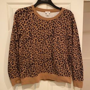 J.Crew leopard new sweatshirt size medium